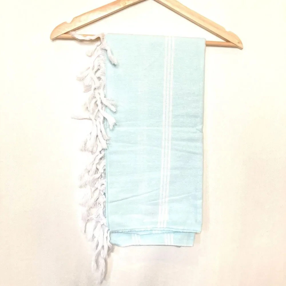 Ella Lou Bliss Organic Turkish Beach Towel 100% Organic Cotton Hand- Loomed NEW
